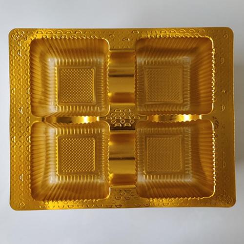 镀金色吸塑包装月饼礼盒内托工厂直销支持定做价格优美图片